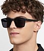 Fossil Men's 2155/G/S 56mm Square Sunglasses, Color:Matte Black - Image 4