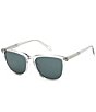Color:Crystal Gray - Image 1 - Men's 54mm Square Sunglasses