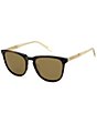 Color:Green Horn - Image 1 - Men's 54mm Square Sunglasses