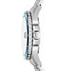 Color:Silver - Image 2 - Men's Blue Dive Three-Hand Date Stainless Steel Bracelet Watch
