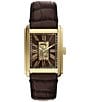 Fossil Men's Carraway Automatic Brown Leather Strap Watch - Image 1