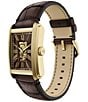 Fossil Men's Carraway Automatic Brown Leather Strap Watch - Image 2