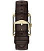 Fossil Men's Carraway Automatic Brown Leather Strap Watch - Image 3