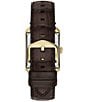 Fossil Men's Carraway Automatic Croco Leather Strap Watch, Color:Brown/Green - Image 3