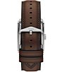 Fossil Men's Carraway Three Hand Brown Leather Watch, Color:Brown - Image 2