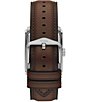 Color:Brown - Image 2 - Men's Carraway Three Hand Brown Leather Watch