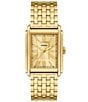 Color:Gold - Image 1 - Men's Carraway Three Hand Gold Tone Stainless Steel Bracelet Watch