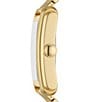 Fossil Men's Carraway Three Hand Gold Tone Stainless Steel Bracelet Watch, Color:Gold - Image 2