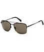 Fossil Men's FOS2164 57mm Rectangle Sunglasses, Color:Matte Black - Image 1