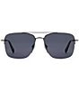 Fossil Men's FOS2164 57mm Rectangle Sunglasses, Color:Matte Dark Ruthenium - Image 2
