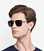 Fossil Men's FOS2164 57mm Rectangle Sunglasses, Color:Matte Dark Ruthenium - Image 3