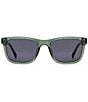 Fossil Men's FOS3175 56mm Rectangle Sunglasses, Color:Crystal Green - Image 2