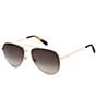 Fossil Men's FOS3176 60mm Aviator Sunglasses, Color:Light Gold - Image 1