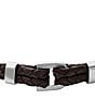 Color:Brown - Image 2 - Men's Heritage D-Link Leather Bracelet