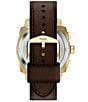 Fossil Men's Machine Quartz Chronograph Brown Leather Strap Watch - Image 3