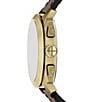Fossil Men's Machine Quartz Chronograph Brown Leather Strap Watch - Image 4