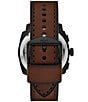 Fossil Men's Machine Quartz Chronograph Brown Leather Strap Watch, Color:Brown - Image 3