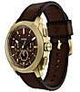 Fossil Men's Machine Quartz Chronograph Leather Strap Watch - Image 2