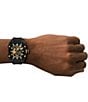 Fossil Men's Machine X1 Automatic Black Silicone Strap Watch - Image 4