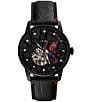 Fossil Men's Marvel x Fossil Limited-Edition Spider-Man Automatic Leather Strap Watch - Image 1