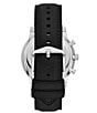 Color:Black - Image 2 - Men's Neutra Chronograph Black Leather Strap Watch