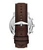 Color:Brown - Image 2 - Men's Neutra Chronograph Brown Leather Strap Watch