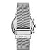 Color:Silver - Image 2 - Men's Neutra Chronograph Stainless Steel Mesh Watch And Bracelet Box Set