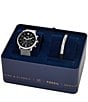 Color:Silver - Image 4 - Men's Neutra Chronograph Stainless Steel Mesh Watch And Bracelet Box Set