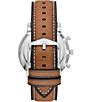 Color:Brown - Image 3 - Men's Neutra Chronograph Tan Eco Leather Watch