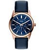 Fossil Men's Pearson Multifunction Leather Strap Watch - Image 1