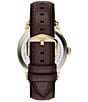 Fossil Men's Townsman Automatic Brown Leather Strap Watch - Image 3