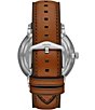 Color:Brown - Image 2 - Neutra Automatic Luggage Leather Watch