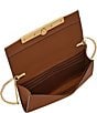 Color:Brown - Image 3 - Penrose Wallet On a Chain Crossbody Bag
