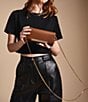 Color:Brown - Image 5 - Penrose Wallet On a Chain Crossbody Bag