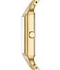 Color:Gold - Image 2 - Raquel Three-Hand Date Gold-Tone Stainless Steel Bracelet Watch