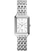 Color:Silver - Image 1 - Raquel Three-Hand Date Stainless Steel Bracelet Watch