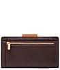 Fossil RFID Logan Leather Suede Patchwork Tab Bifold Wallet - Image 2