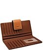 Fossil RFID Logan Leather Suede Patchwork Tab Bifold Wallet - Image 3