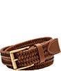 Fossil Rhett Stretch Braided Dress Belt, Color:Brown - Image 1