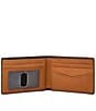 Color:Medium Brown - Image 3 - Steven Front Pocket Bifold Wallet