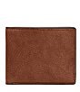 Color:Medium Brown - Image 1 - Steven Leather Bi-Fold Wallet