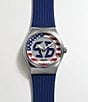 Fossil Unisex World Flags Big Tic Ana-Digi Silicone Strap Watch - Image 4