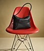 Fossil Willa Leather Slouchy Shoulder Bag, Color:Black - Image 4