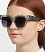 Fossil Women's 2151/G/S 51mm Cat Eye Sunglasses, Color:Green - Image 4