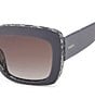 Fossil Women's 3158/S 54mm Rectangle Sunglasses, Color:Mauve - Image 3