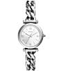 Color:Silver - Image 1 - Women's Carlie Three-Hand Stainless Steel Bracelet Watch