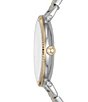 Color:Two Tone - Image 2 - Women's Daisy Three-Hand Two-Tone Stainless Steel Bracelet Watch