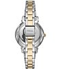 Color:Two Tone - Image 3 - Women's Daisy Three-Hand Two-Tone Stainless Steel Bracelet Watch