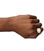 Fossil Women's Enamel Plated Stainless Steel Ring Watch - Image 4