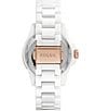 Color:White - Image 3 - Women's FB-01 Analog White Ceramic Bracelet Watch